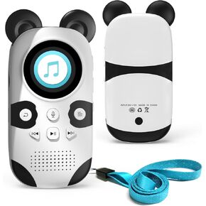 64GB Bluetooth MP3 Player for Kids, White Noise Machine for Sleep Baby, Cute Panda Portable Music Player with Speaker, 18 Soothing Sounds, Voice Recorder, FM Radio, Child Digital Audio Players