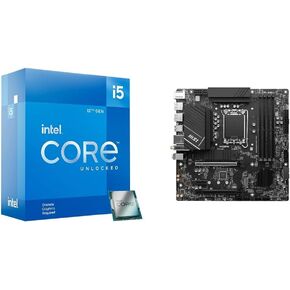 Intel Core i5-12600KF Desktop Processor + MSI PRO B760M-A WiFi DDR4 ProSeries Motherboard