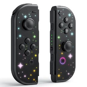 استبدال LNLBADNZ لوحدة التحكم في مفتاح Nintendo ، تبديل وحدات التحكم اللاسلكية متوافقة مع التبديل/lite/OLED ، مع التحكم في الحركة/الاستيقاظ/الاهتزاز المزدوج
