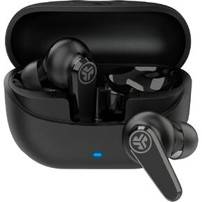 JLab Go Pods ANC True Wireless Bluetooth Earbuds & Charging Case, Black, Hybrid Active Noise canceling + Be Aware for Safe Listening, 26+ Hours Total Playtime, Clear Calls, Custom Sound via App