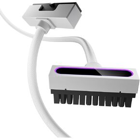 AsiaHorse Hydrus-24PIN PC PSU Extension, ATX 24PIN Motherboard Power Extension 90° Right Angle Design, 650W Power Supply, PC Power Perfect for PC Case Management & DIY Enthusiasts (White, 24Pin-ARGB)