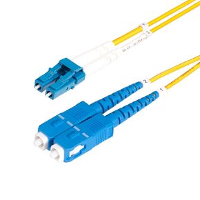 Startech.com 3M (9.8ft) LC TO SC (UPC) OS2 الوضع المفرد كابل الألياف الضوئية ، 9/125 ، 100G ، LSZH الألياف الحبل