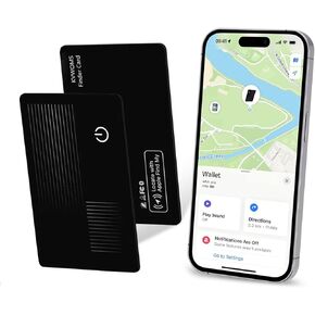 Wallet Tracking Card,Apple Find My(iOS Only, Not Android Compatible), IP68 Waterproof,for Luggage Handbag,Passport 3-Year Long Battery Life