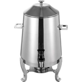 Beverage Dispenser Stainless Steel Hot Cold Drinks Urn - Thermal Chafer with Faucet for Parties Buffet Commercial Use - 13L/3.43Gal Capacity