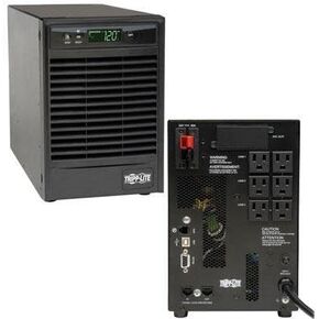 Tripp Lite SU1000XLCD UPS SMART ONLINE 1000VA 900W برج 120 فولت تشغيل LCD USB DB9 - UPS - AC 100/110/120/127 V - 900 WATT - 1000 VA - RS -232 ، USB - موصلات الإخراج: 6
