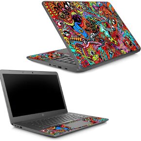 MightySkins Skin Compatible with HP Chromebook 14 G5 - Acid Trippy | Protective, Durable, and Unique Vinyl Decal wrap Cover | Easy to Apply, Remove, and Change Styles | Made in The USA