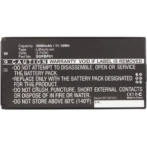 Synergy Digital Tablet Battery, Compatible with Sony SGPT212 Tablet, (Li-ion, 3.7V, 3000mAh) Ultra High Capacity, Replacement for Sony SGPBP01 Battery