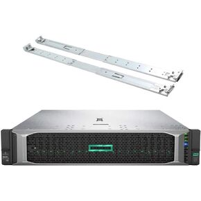 HPE ProLiant DL380 Gen10 2U Rack Server Bundle with Dual Xeon 6130 2.10 GHz, 256GB DDR4 Memory, 7.68TB Enterprise SSD Storage, RAID, Dual Power, iLO, Rail Kit