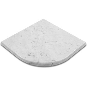 Marble Corner Shower Shelf White Marble Corner Shelf for Bathroom Polished 8" X 8" X 2/5" Pack of 1