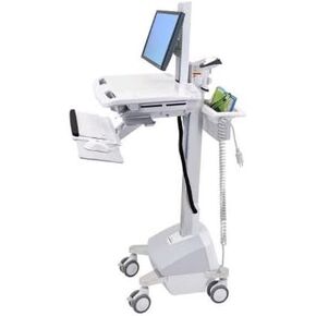 Ergotron SV42-6302-1 StyleView EMR Cart with LCD Pivot, LiFe Powered - Cart for LCD display / keyboard / mouse / bar code scanner / CPU - plastic, alu