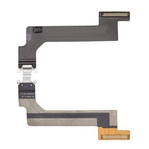 Replacement for iPad 10 2022 (10th Generation) A2696 USB Charger Charging Port Dock Connector Flex Cable for iPad 10th Gen 10.9 Inch (WiFi Version) USA (Silver)
