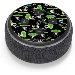 Skinit Decal Audio Skin Compatible with Amazon Echo Dot 3 - Officially Licensed Adult Swim Rick and Morty Portal Pattern Design