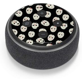 Skinit Decal Audio Skin Compatible with Amazon Echo Dot 3 - Officially Licensed Warner Bros Friday The 13th Jason Voorhees Pattern Design