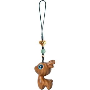 Handmade Deer/Cat/Chick Cell Phone Charm, Cute Lucky Keychain Strap Accessories for Bag or Backpack