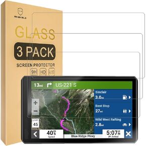 Mr.Shield Screen Protector compatible with Garmin Zumo XT2, Zauts MO XT2 6 Inch [Tempered Glass] [3-PACK] [Japan Glass with 9H Hardness]