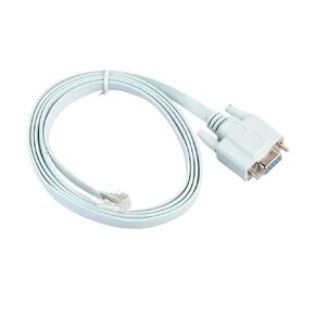 USB Console Cable RJ45 Cat5 Ethernet to Rs232 DB9 COM Port Serial Female Rollover Routers Network Adapter Cable Blue