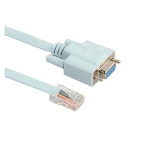 USB Console Cable RJ45 Cat5 Ethernet to Rs232 DB9 COM Port Serial Female Rollover Routers Network Adapter Cable Blue