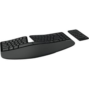 Microsoft Sculpt Ergonomic Keyboard for Business. Wireless , Comfortable, Ergonomic Keyboard with Split Design and Palm Rest. Separate Number Pad Included
