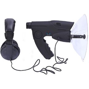 8X Long Range Listening Device, Bird Monocular Parabolic Microphone Long Range, Sound Amplifier Digital Recording Device Include Headphone, Visible Range Up to 300ft