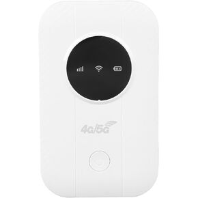 Yoidesu Portable WiFi, 300Mbps 4G 5G Router Mobile Hotspot with SIM Card Slot and 2100mAh Battery for Traveling Business Trips Connects 10 Devices