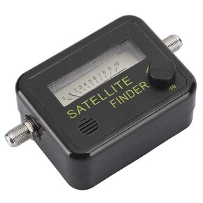 Keenso Satellite Signal Strength Compact Measures Satellite Locator with 950-2150 MHz Frequency Range for RV Owners Black ABS Material