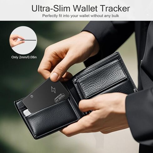 بطاقة Timovo Wallet Tracker لـ Apple Find My ، (iOS فقط) شحن لاسلكي مكتشف محفظة قابلة لإعادة الشحن لعلامة الأمتعة المحفظة ، جوازات السفر ، IP68 in Kuwait