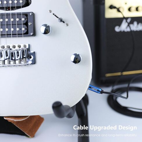 MillSO 1/4 Instrument Cable TS Electric Guitar Cable Straight-Straight 6.35mm Electric Guitar Cord for Bass AMP, Speaker, Patch, Pedal, Keyboard, Mixer, Amplifier - 4 Feet in Kuwait