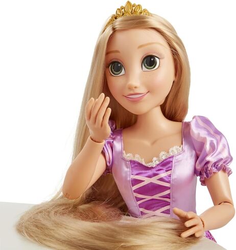 Disney Princess Rapunzel Doll Playdate 32" Tall & Poseable, My Size Articulated Doll in Purple Dress, Comes with Brush to Comb Her Long Golden Hair, Flower Garland Hairband & Hair Pins in Saudi Arabia