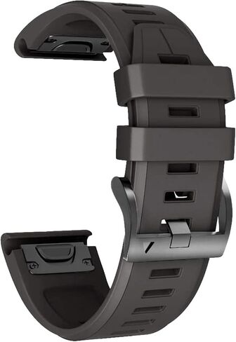 22 26mm Smart Watch Straps for Coros VERTIX 2 Soft Silicone Smartwatch for Garmin Fenix 6 5X 6X Coros Wrist Band Bracelet (Color : Black Gray, Size : 26mm Coros VERTIX 2) in Saudi Arabia