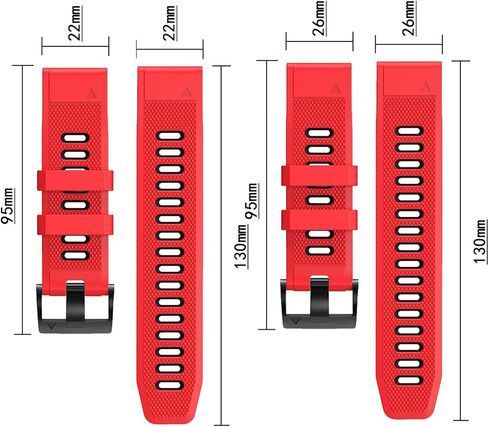 22 26mm Smart Watch Straps for Coros VERTIX 2 Soft Silicone Smartwatch for Garmin Fenix 6 5X 6X Coros Wrist Band Bracelet (Color : Black Gray, Size : 26mm Coros VERTIX 2) in Saudi Arabia