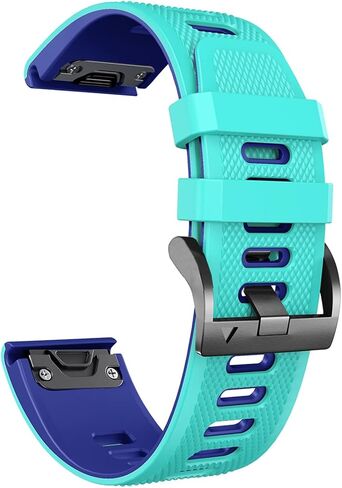 22 26mm Smart Watch Straps for Coros VERTIX 2 Soft Silicone Smartwatch for Garmin Fenix 6 5X 6X Coros Wrist Band Bracelet (Color : Black Gray, Size : 26mm Coros VERTIX 2) in Saudi Arabia