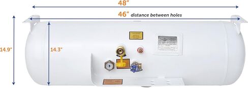 خزان Flame King YSN293a أفقي ASME، سعة 29.3 جالون in Kuwait