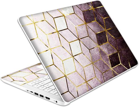 Laptop Skin Decal HP 14" - Marbling, Laptop Cover Sticker, No Cutting Required, No Bubble, Waterproof, Scratch Resistant - Including Wide Screen and Wrist Pad in Saudi Arabia