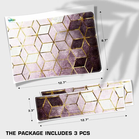 Laptop Skin Decal HP 14" - Marbling, Laptop Cover Sticker, No Cutting Required, No Bubble, Waterproof, Scratch Resistant - Including Wide Screen and Wrist Pad in Saudi Arabia