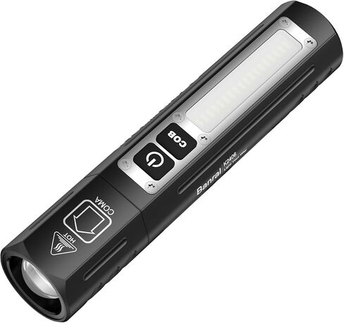 Rechargeable Magnetic Small Powerful Flashlights, Bright Pocket Flashlight | High Lumens, USB C Charging, 8 Modes Zoomable, Dual Button Waterproof Tactical Work Flash Light for Car,Emergency,Camping in Saudi Arabia