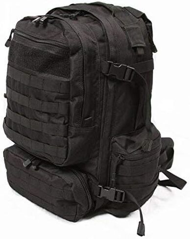 LAPG Operator Tactical Backpack, Adjustable Outdoor Operation Backpack with MOLLE System, Hiking Knapsack - Black in Saudi Arabia