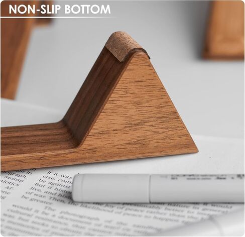 Wooden Laptop Stand for Desk – Solid Walnut Riser for for MacBooks and Notebooks – Ergonomic Portable Laptop Holder – Adjustable Desktop Shelf for Home Office in Kuwait