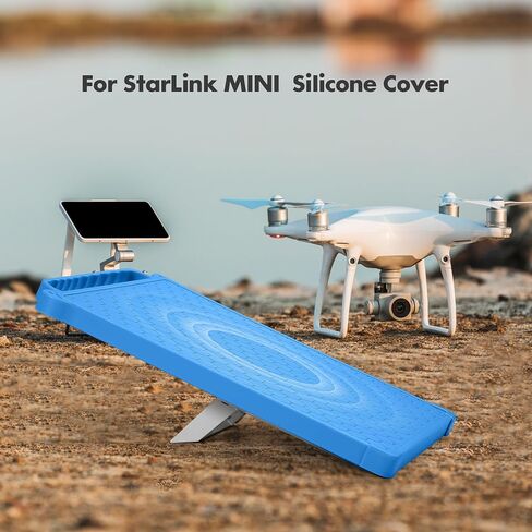 غطاء واقي من Starlink Mini ، حالة حماية من السيليكون لطبق Mini Starlink مع مقبض وكارابينر لسهولة حمل (أسود) in Saudi Arabia