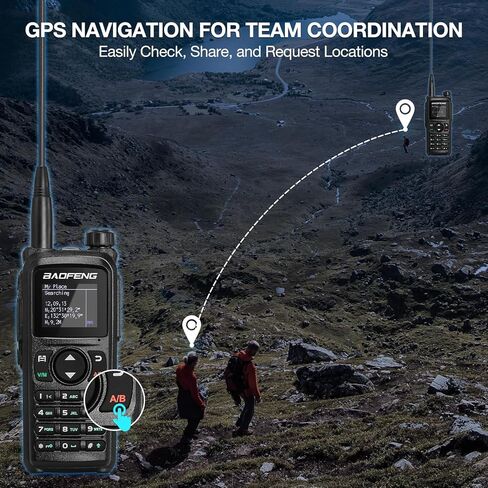 Baofeng UV-28 Plus Ham Radio Handheld مع GPS & App Programming ، 10W Long Range Walkie Dual Band Radio-Way Tway Radio ، FM Aviation NOAA Receiver مع نسخ التردد ، 1000CHS ، بطاريات مزدوجة 2200mAh in Saudi Arabia