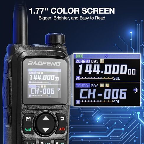 Baofeng UV-28 Plus Ham Radio Handheld مع GPS & App Programming ، 10W Long Range Walkie Dual Band Radio-Way Tway Radio ، FM Aviation NOAA Receiver مع نسخ التردد ، 1000CHS ، بطاريات مزدوجة 2200mAh in Saudi Arabia