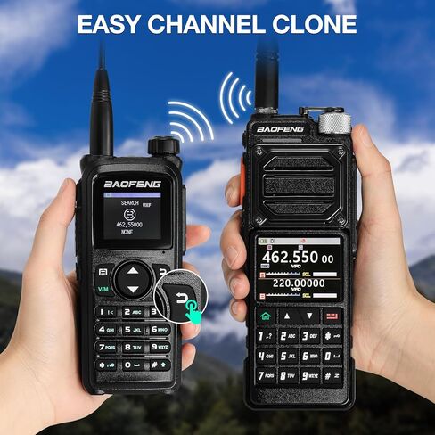 Baofeng UV-28 Plus Ham Radio Handheld مع GPS & App Programming ، 10W Long Range Walkie Dual Band Radio-Way Tway Radio ، FM Aviation NOAA Receiver مع نسخ التردد ، 1000CHS ، بطاريات مزدوجة 2200mAh in Saudi Arabia