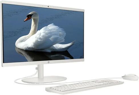 HP Pavilion 21.5" FHD AIO Desktop 2025 Upgraded All-in-One Computer | Intel Celeron CPU | 16GB RAM| 1TB SSD + 128GB Portable SSD| Fast Wi-Fi 6| RJ-45 |Keyboard & Mouse| Windows 11| White| RK Bundle in Saudi Arabia