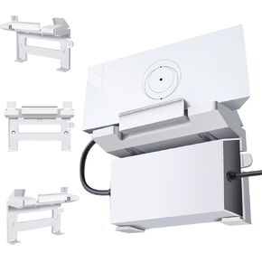TNP for Starlink Gen 3 Router Mount - Wall Bracket Mounting Kit for Starlink V3 Mesh WiFi Router & Power Supply - 2 in 1 Space Saving Wall Mount Internet Modem Holder for Home & Office Use