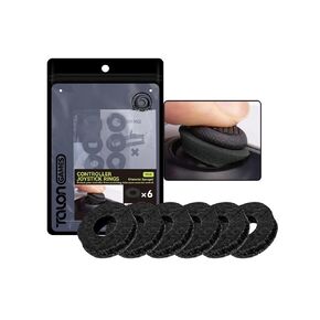TALONGAMES Joystick Rings, Aim Assist Target Motion Control Compatible with PS4, PS5, Xbox Series X/S, Xbox One, Xbox 360, Switch Pro and Scuf Controller (Black - Hard - 8H)