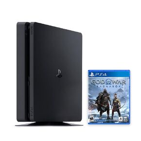 PlayStation 4 Slim 1TB Console (No Controller) with God of War: Ragnarok PS4 Game Disc - PS4 Gaming System [video game] [video game] (Renewed) [video game]