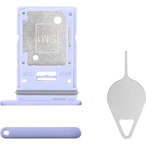 for Samsung Galaxy A54 Sim Card Tray Replacement (Single SIM Version) Violet Card Tray Slot Holder Bracket Adapter with Needle Ejector for A54 SM-A546U SM-A546U1