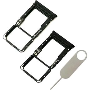 2X Micro SD SIM Card Tray Slot Holder Parts Replacement for Motorola Moto G Power 5G 2024 XT2415 with Eject Pin (Midnight Blue)