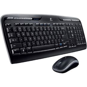 Logitech Wireless Keyboard and Wireless Mouse Combo with NEW Unifiying Receiver Technology and Long-Range 2.4 GHz Connection, Multimedia Hot Keys, Extended Battery Life
