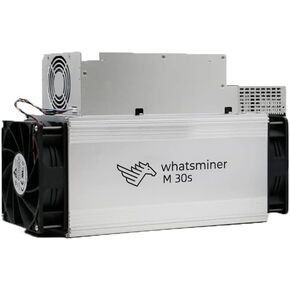 MicroBT Whatsminer M30S+ 100TH/S Bitcoin ASIC Miner(34J/TH, 3400W, 220V, SHA256), High Stability, High Efficient Energy Consumption, Air-Cooling Home Mining Machine for BTC/BCH/BSV, w/PSU (Renewed)