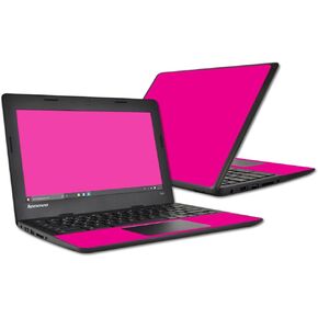 MightySkins Skin Compatible with Lenovo 100s Chromebook wrap Cover Sticker Skins Solid Hot Pink